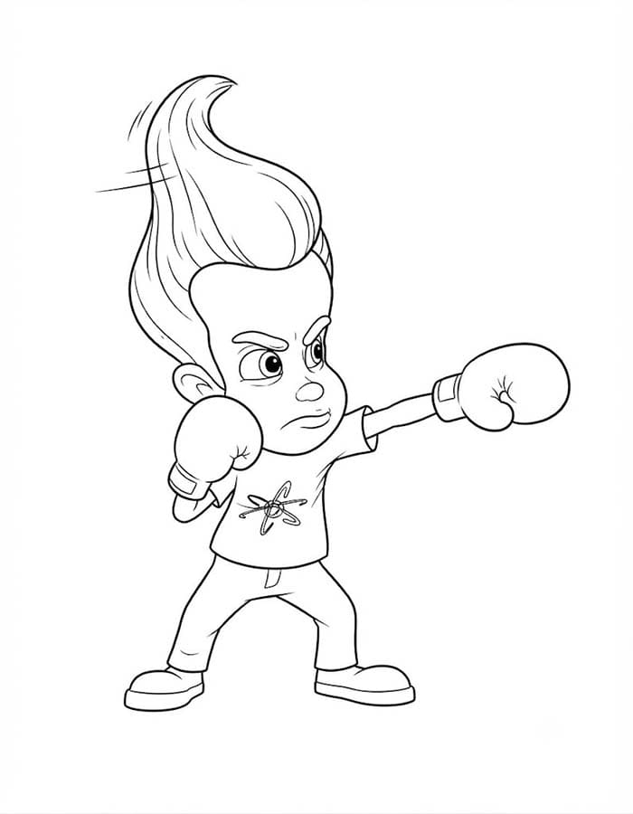 Tekenen Jimmy Neutron voor kinderen
