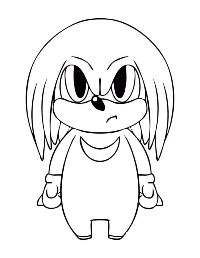 Tekenen Knuckles afdrukbaar