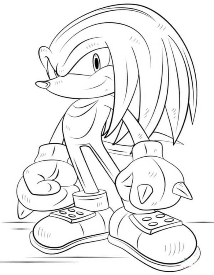 Tekenen Knuckles eenvoudig