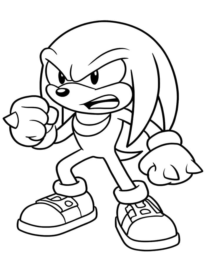 Tekenen Knuckles voor kinderen