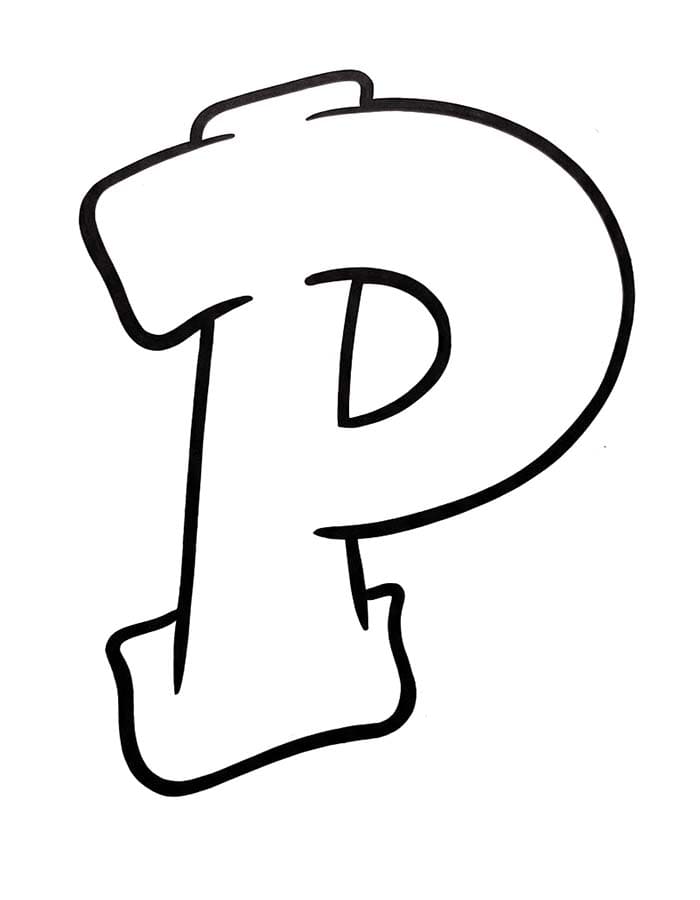 Tekenen Letter P gratis basis