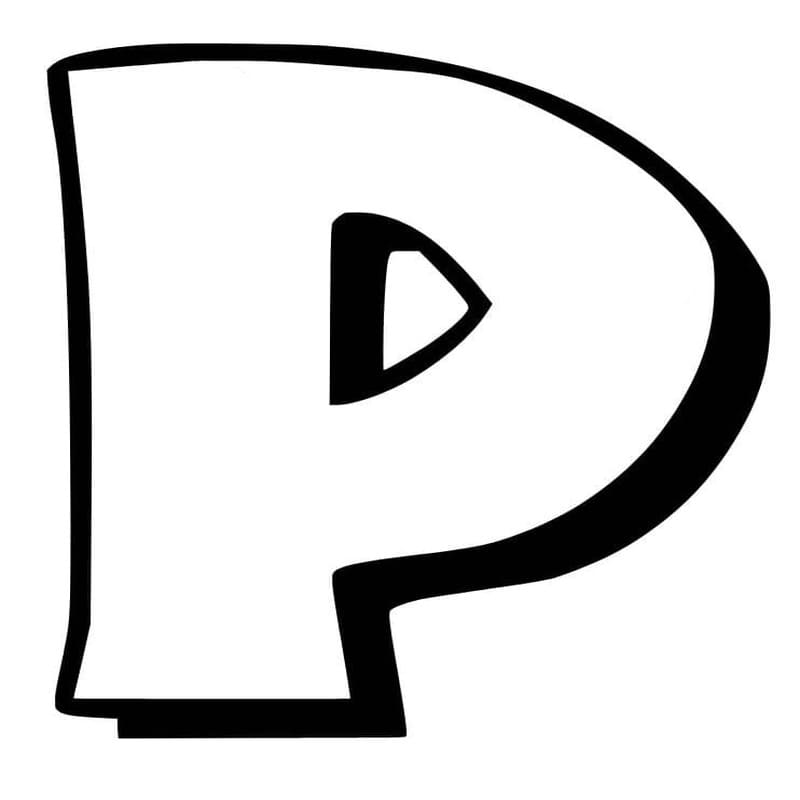 Tekenen Letter P gratis