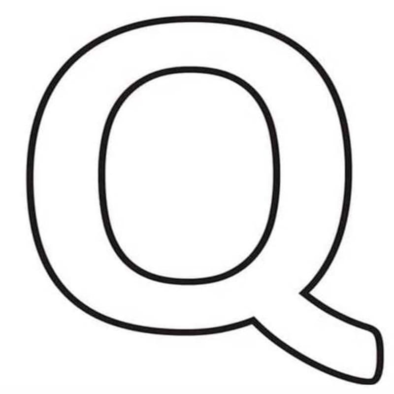 Tekenen Letter Q gratis
