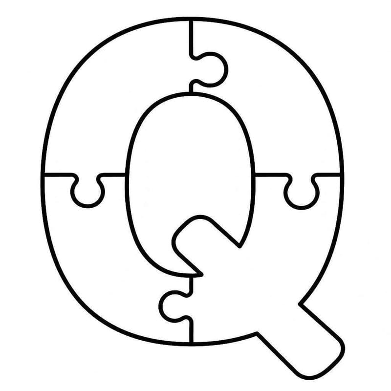 Tekenen Letter Q
