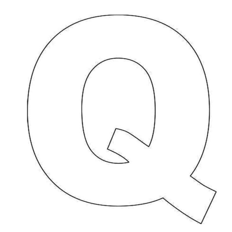 Tekenen Letter Q voor kinderen