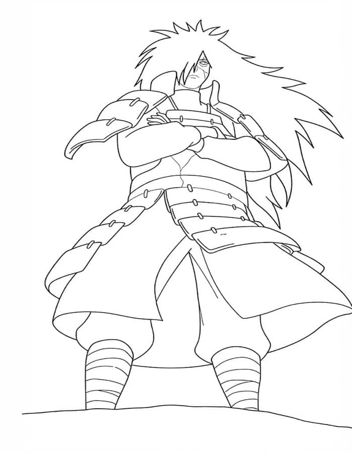 Tekenen Madara Uchiha gratis basis