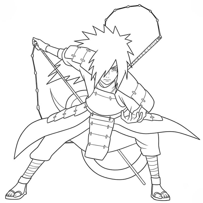 Tekenen Madara Uchiha simpel