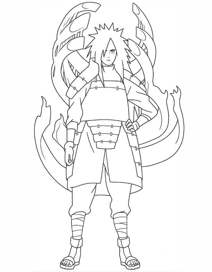 Tekenen Madara Uchiha voor kinderen