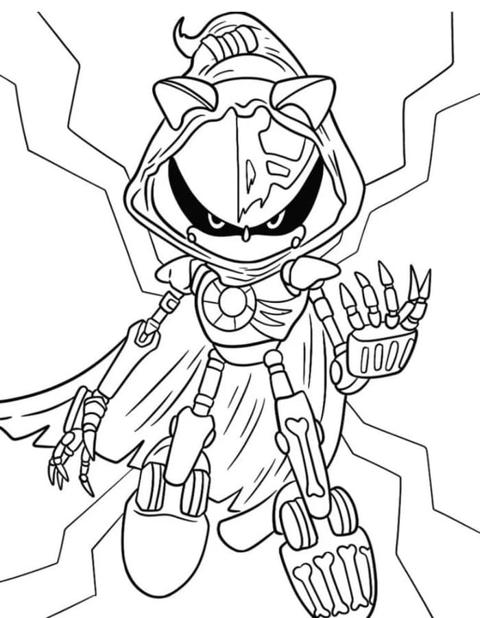 Tekenen Metal Sonic afdrukbaar