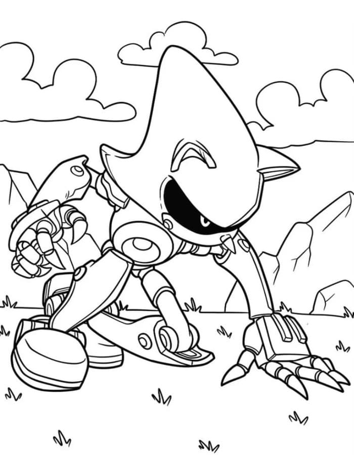 Tekenen Metal Sonic basis