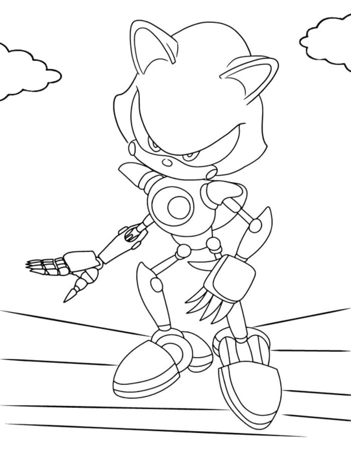 Tekenen Metal Sonic gratis simpel