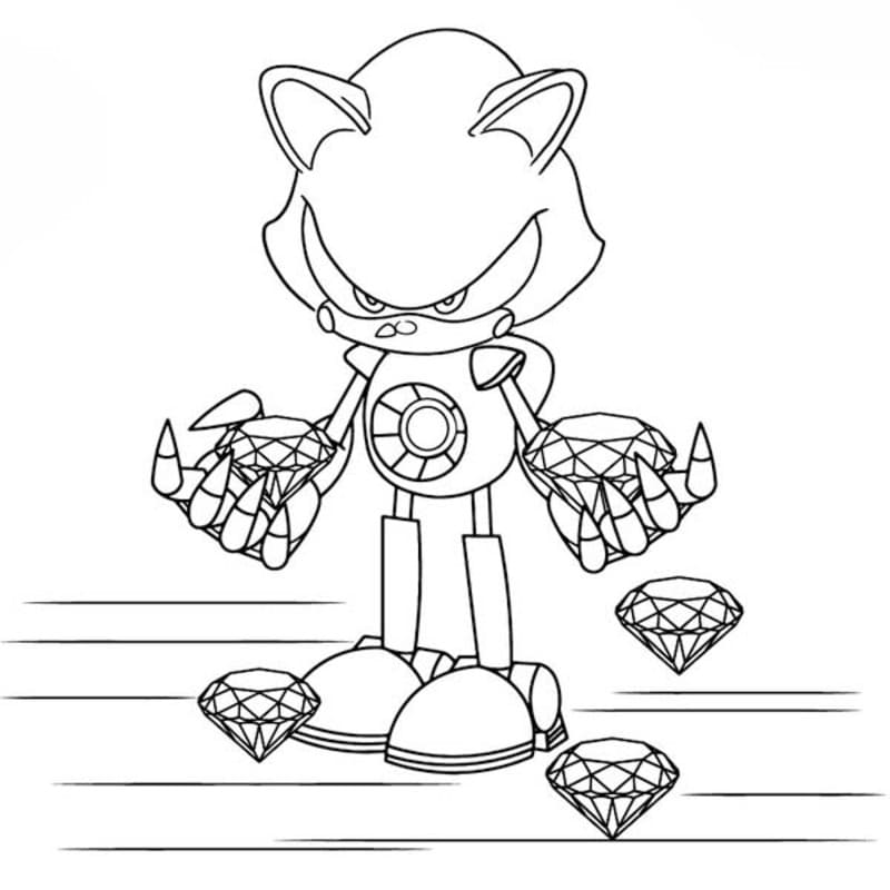 Tekenen Metal Sonic