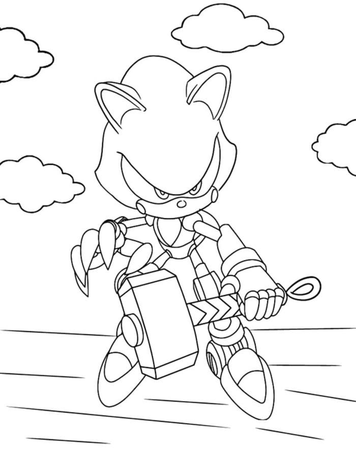 Tekenen Metal Sonic simpel