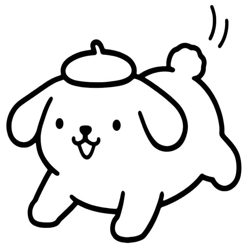 Tekenen Pompompurin gratis simpel