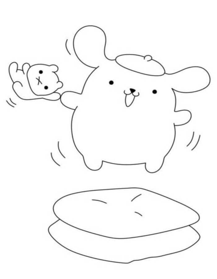 Tekenen Pompompurin gratis voor kinderen