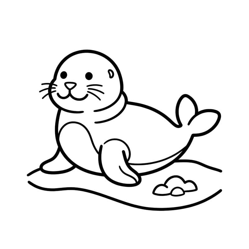 Tekenen Zeehond