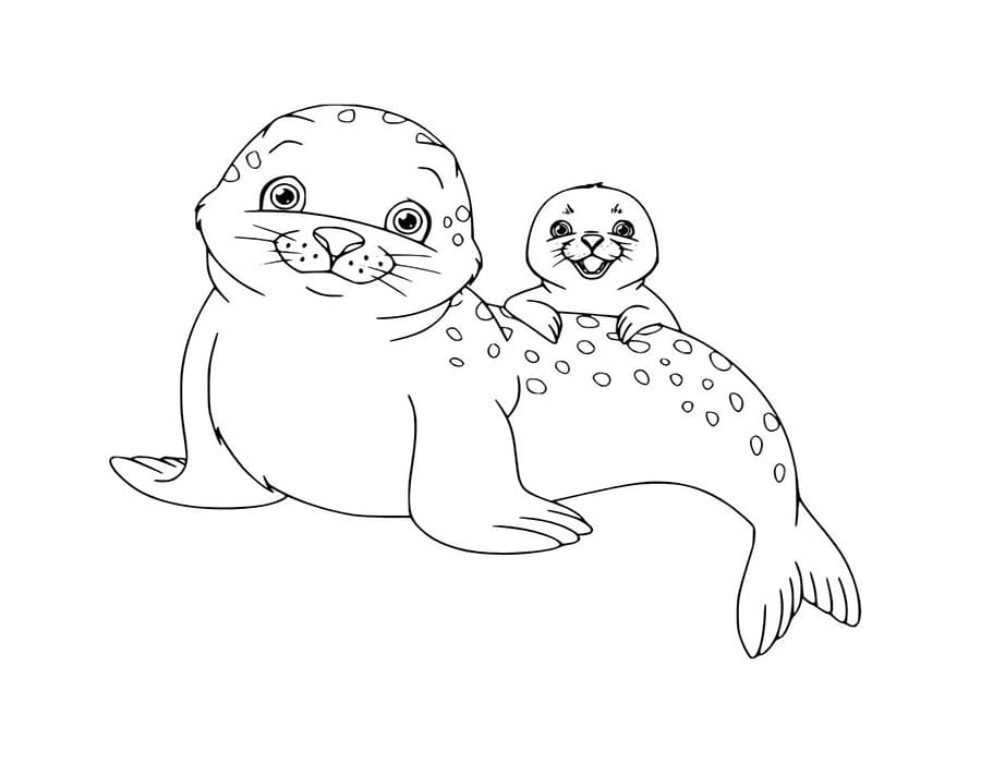 Zeehond afdrukbaar