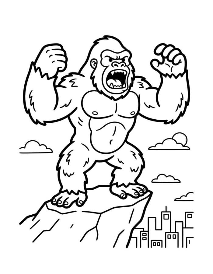 Afbeelding King Kong afdrukbaar