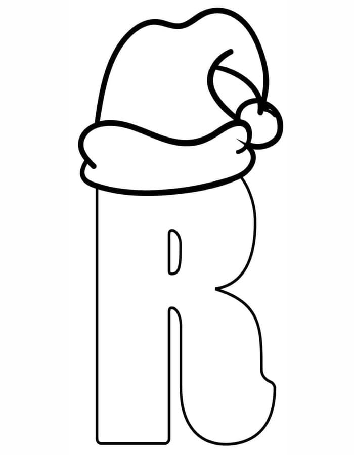 Afbeelding Letter R printbaar