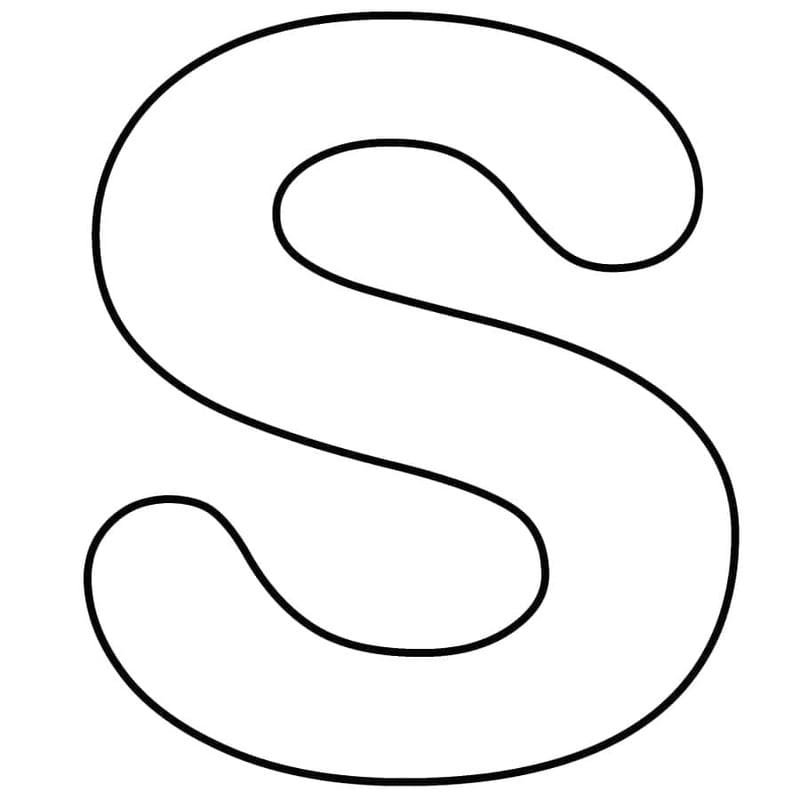 Afbeelding Letter S printbaar