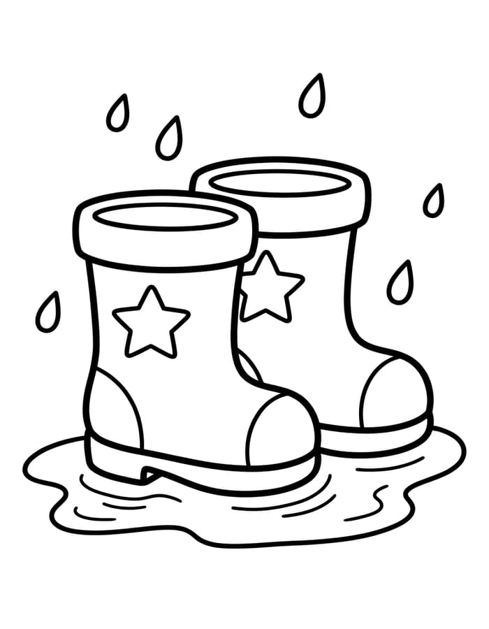 Afbeelding Regenlaarzen printbaar