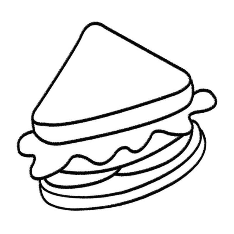 Afbeelding Sandwich afdrukbaar