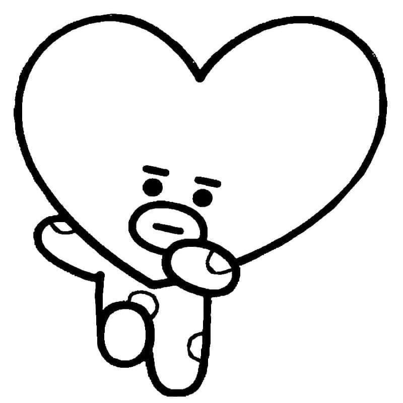 BT21 afdrukbaar simpel