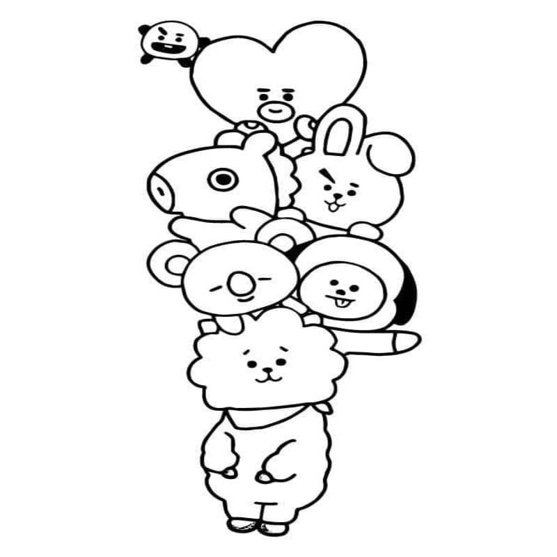 BT21 gratis eenvoudig