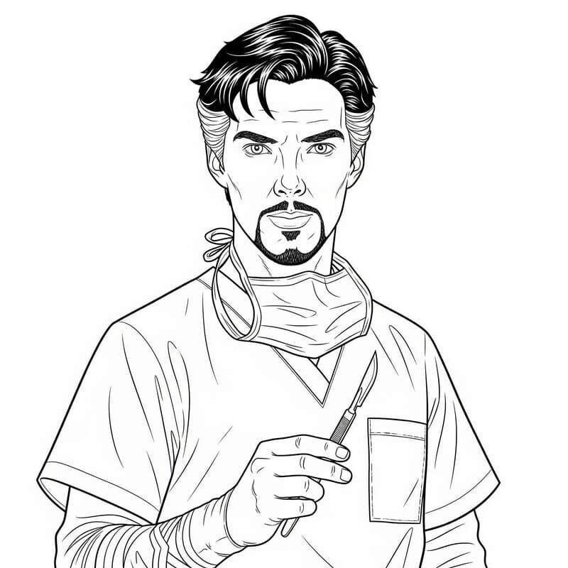 Doctor Strange afdrukbaar voor kinderen