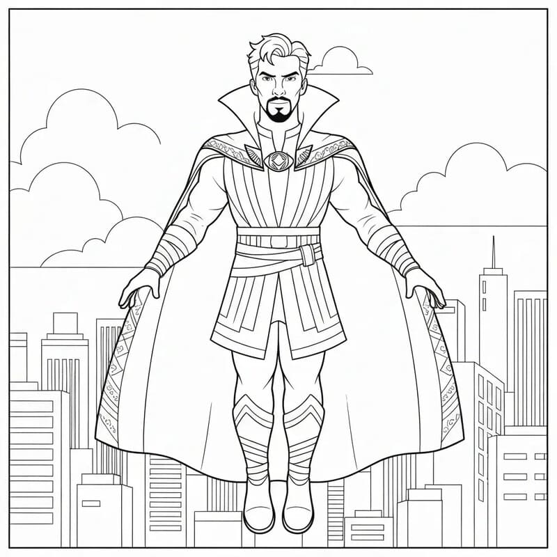 Doctor Strange gratis afdrukbaar