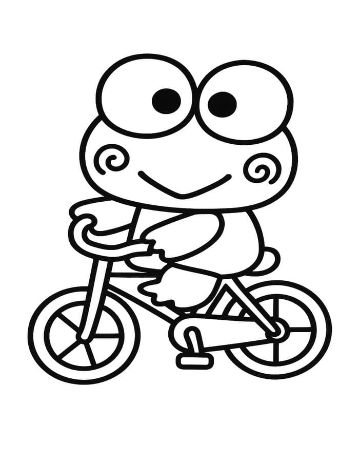 Keroppi afdrukbaar eenvoudig