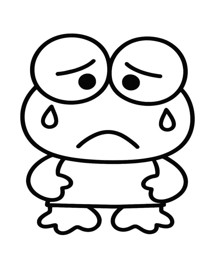 Keroppi gratis afdrukbaar