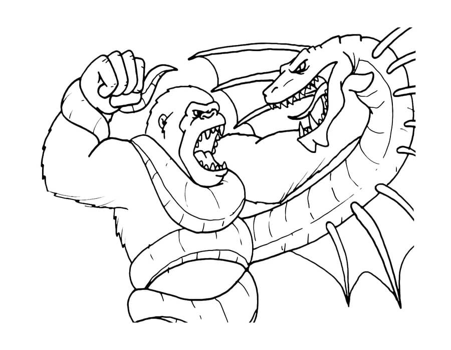 King Kong afdrukbaar basis