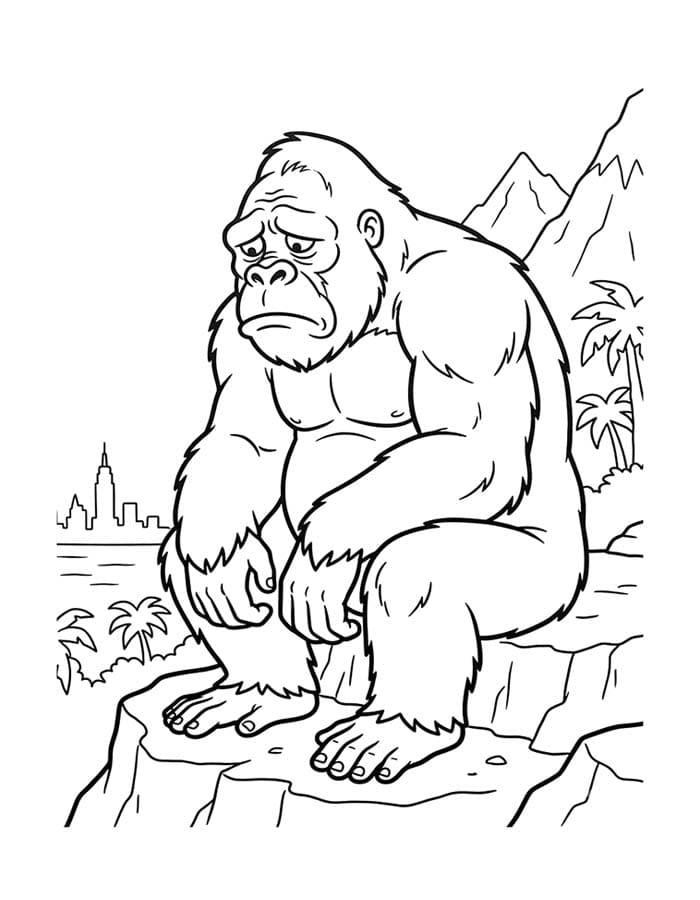King Kong afdrukbaar eenvoudig