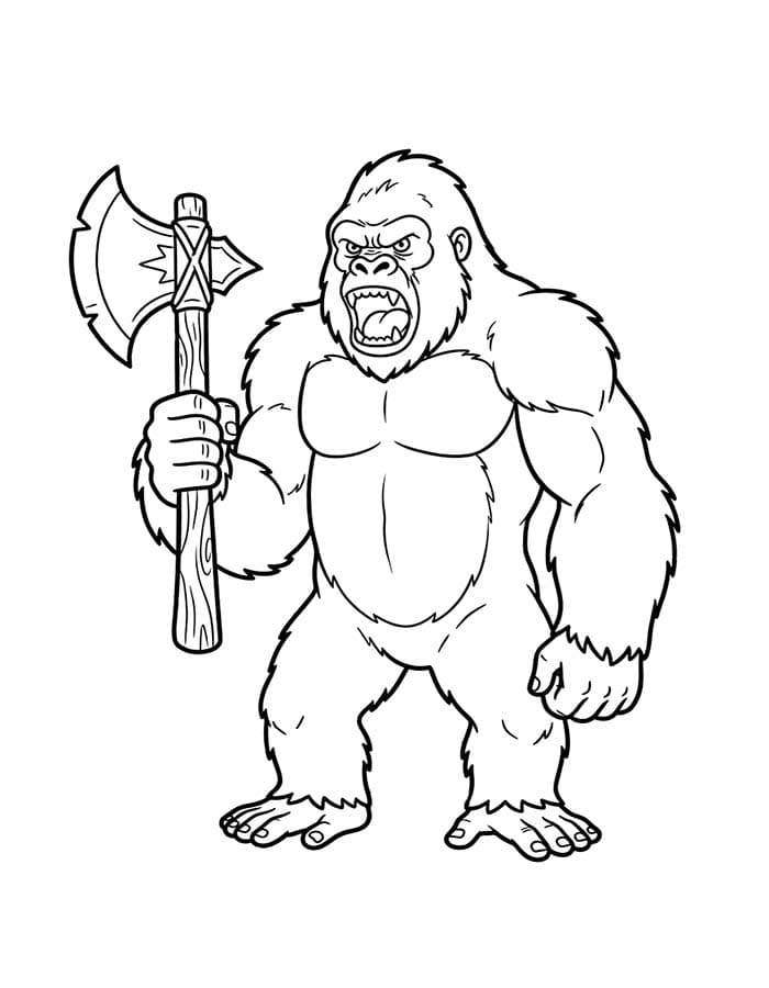 King Kong afdrukbaar simpel