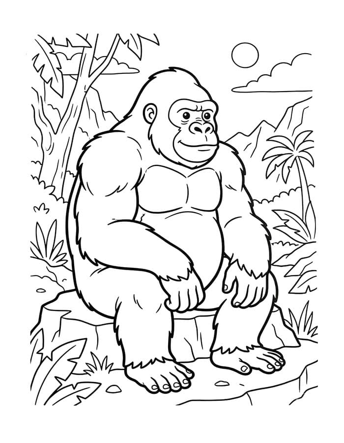 King Kong gratis afdrukbaar eenvoudig