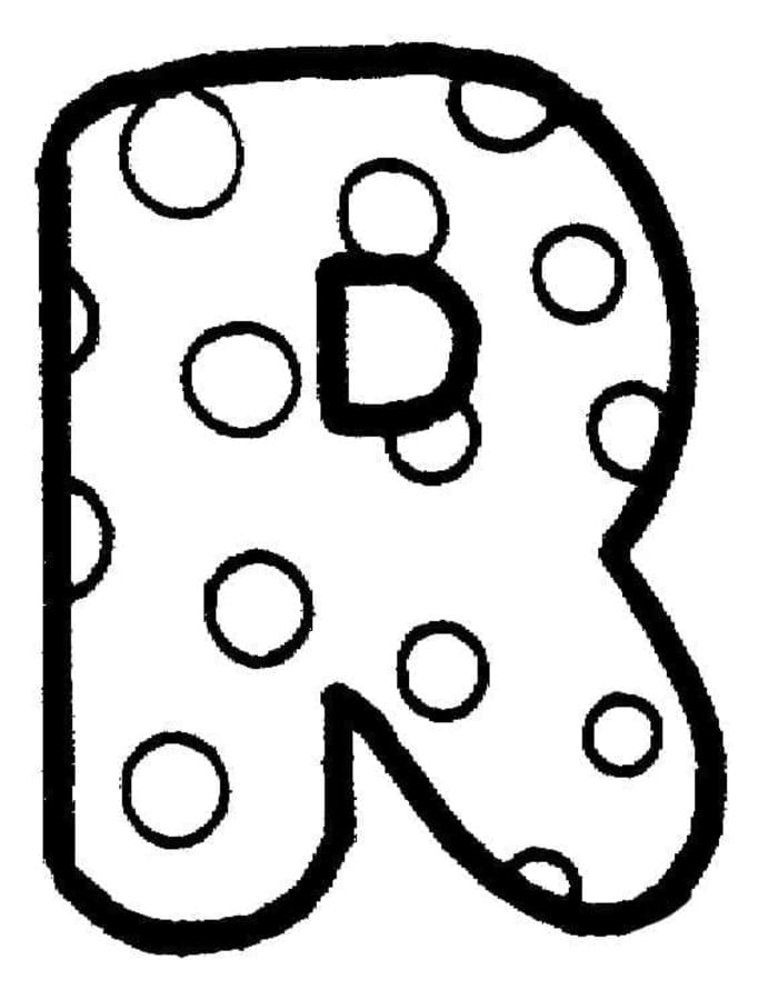 Letter R afdrukbaar