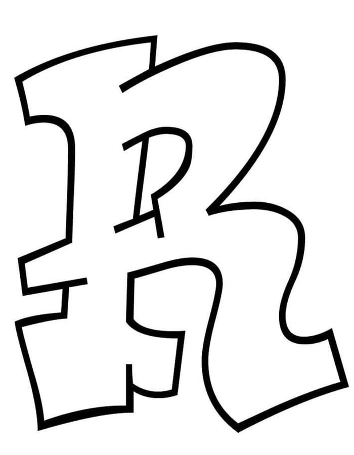 Letter R gratis basis