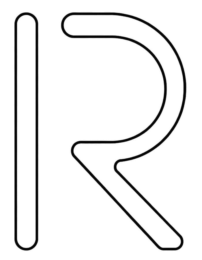 Letter R gratis voor kinderen
