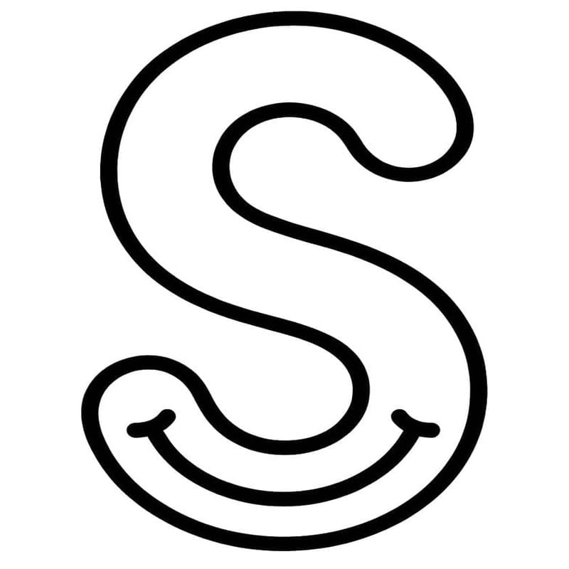 Letter S gratis eenvoudig