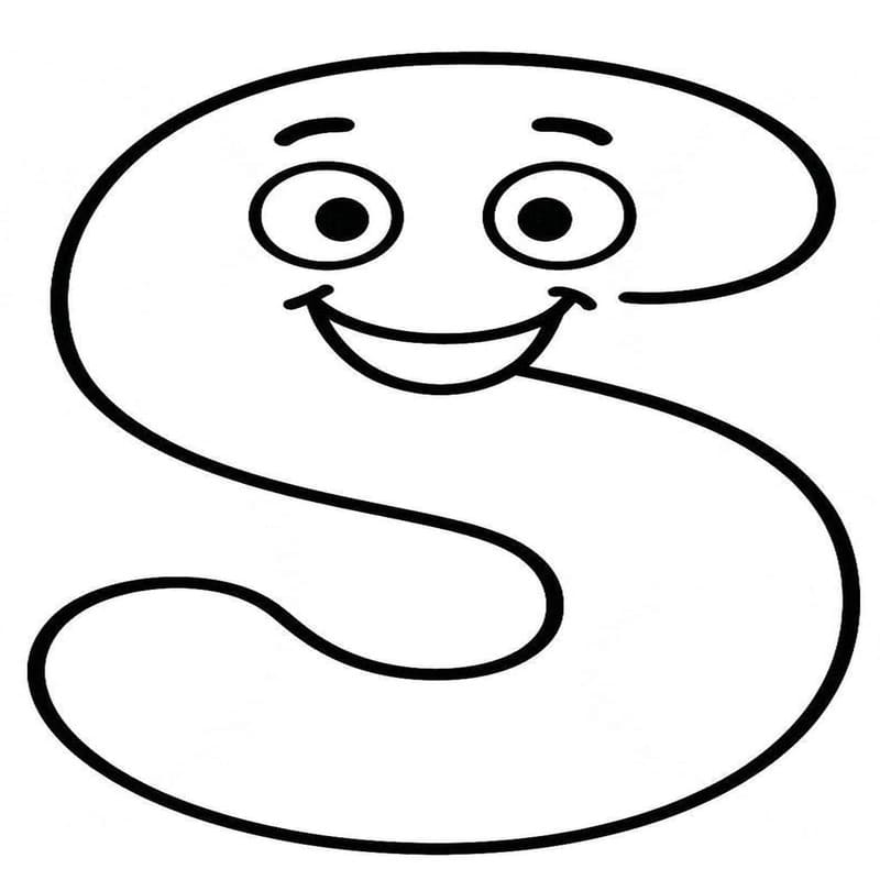 Letter S voor kinderen