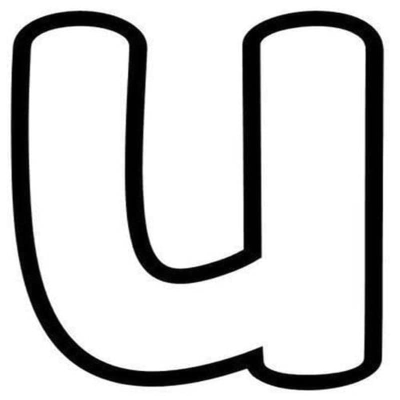 Letter U gratis basis