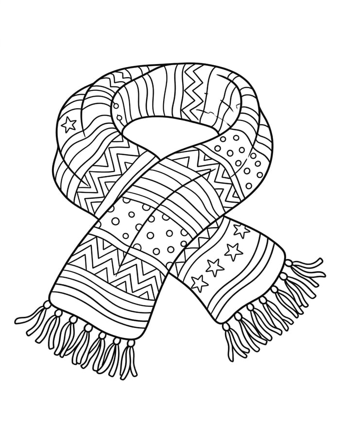 Sjaal afdrukbaar basis