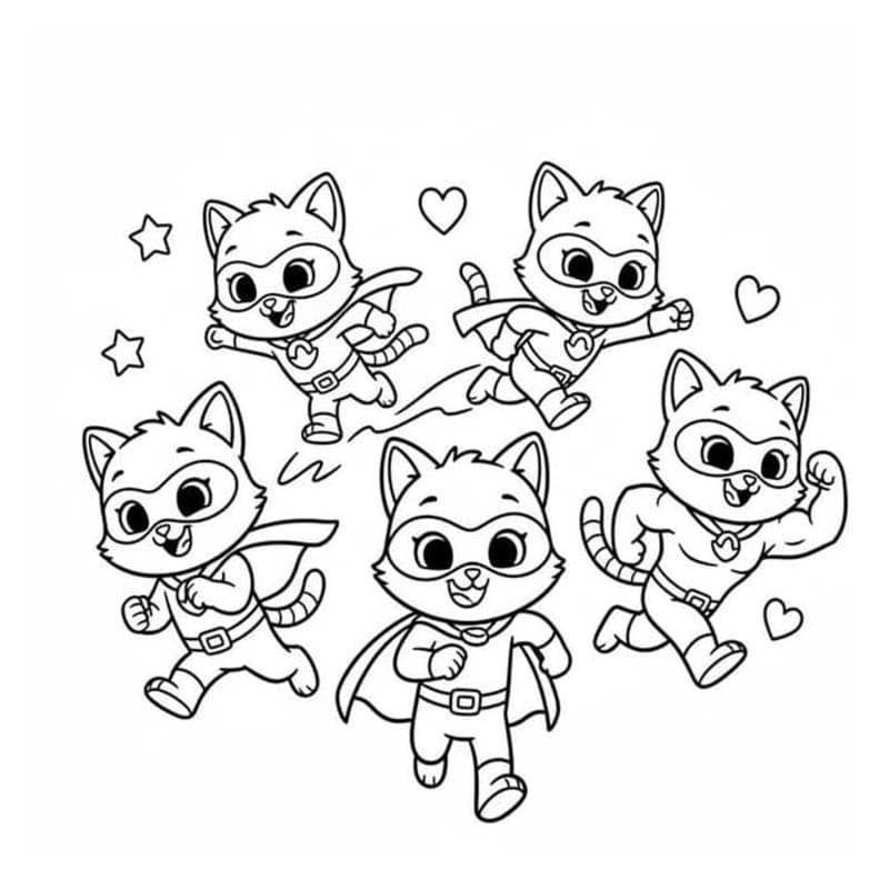 Super Katjes afdrukbaar basis