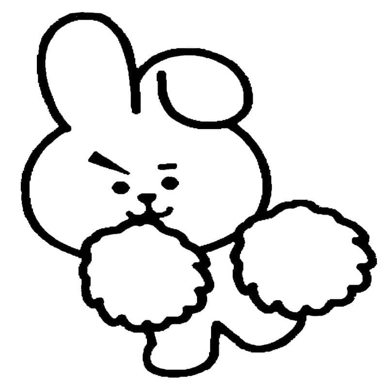 Tekenen BT21 gratis afdrukbaar basis