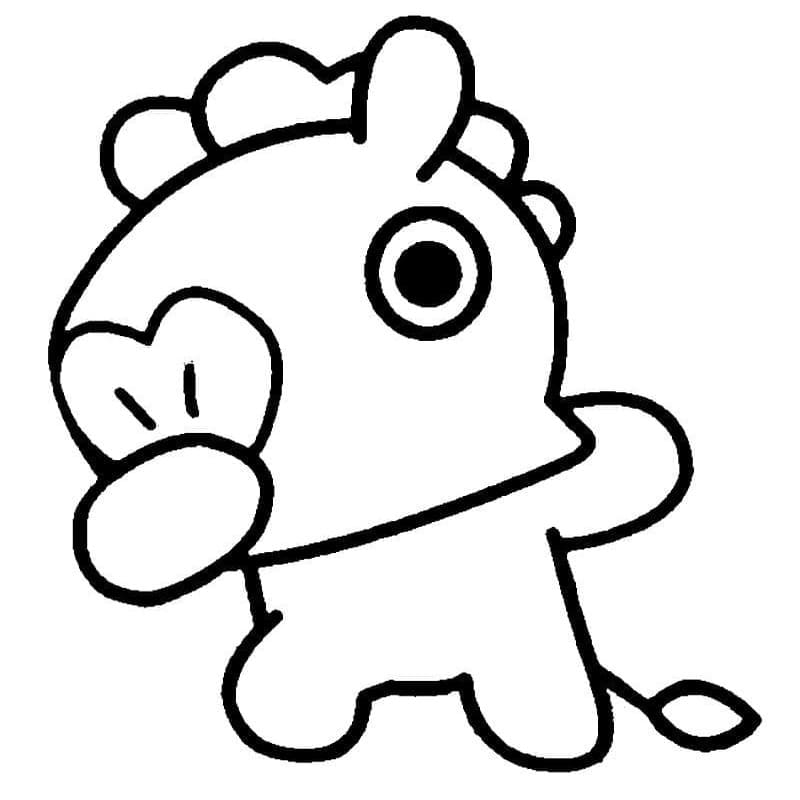 Tekenen BT21 gratis voor kinderen