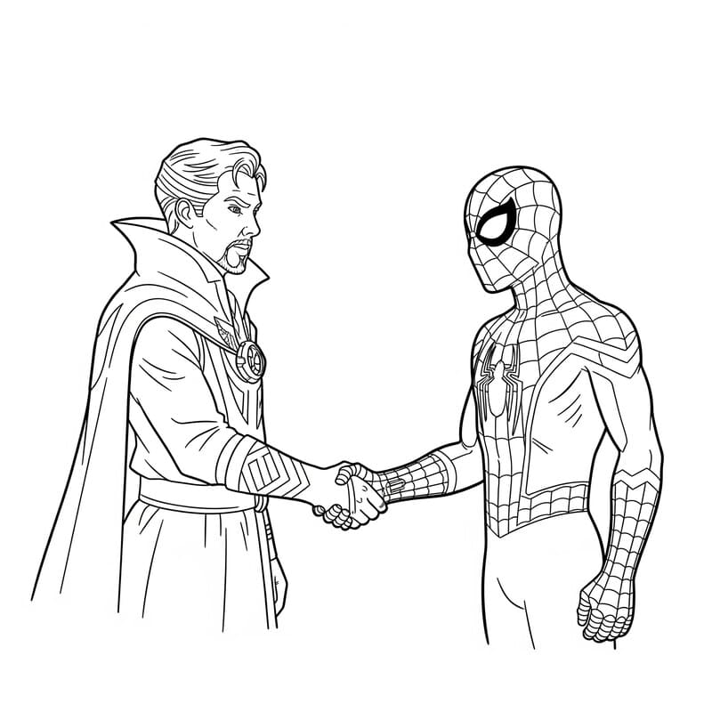 Tekenen Doctor Strange afdrukbaar basis
