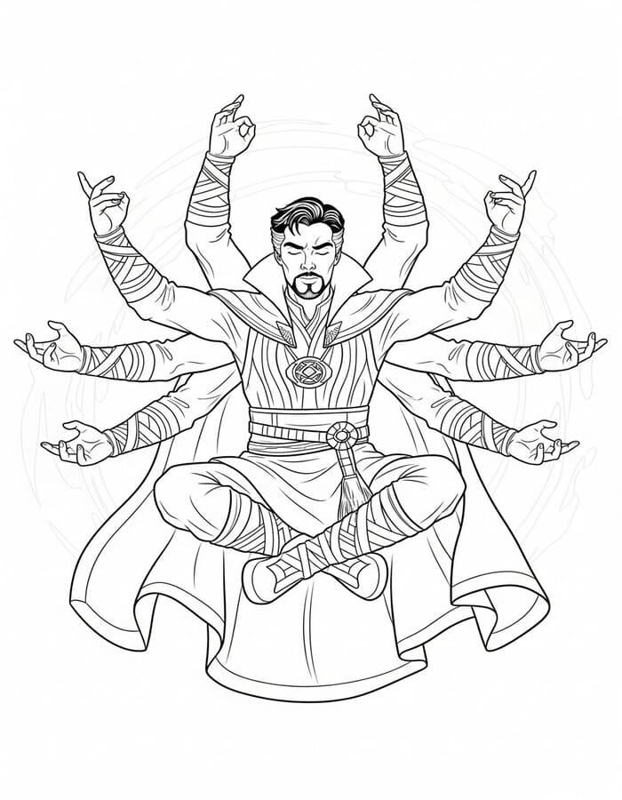 Tekenen Doctor Strange gratis