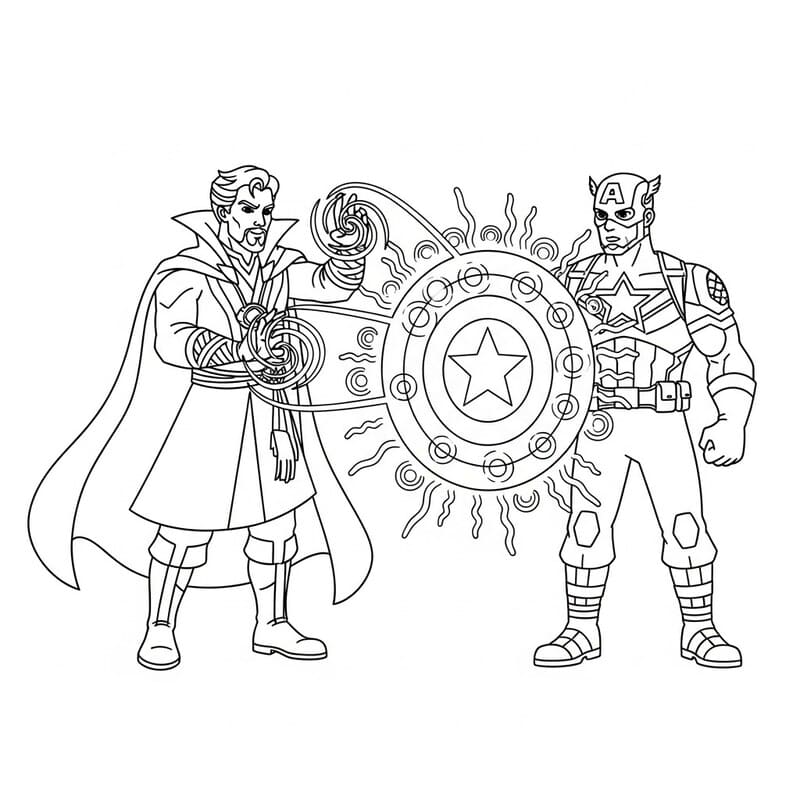 Tekenen Doctor Strange simpel