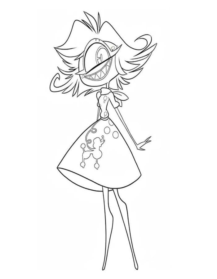 Tekenen Hazbin Hotel gratis afdrukbaar eenvoudig